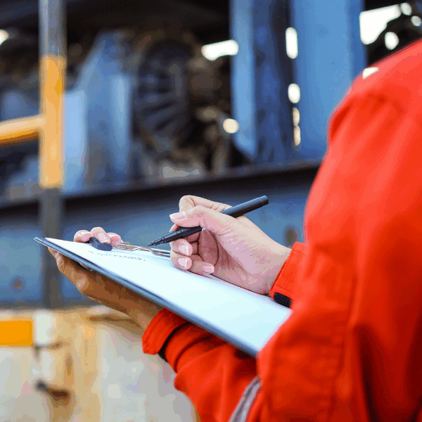 An electrical services technician provides preventative maintenance at a facility.